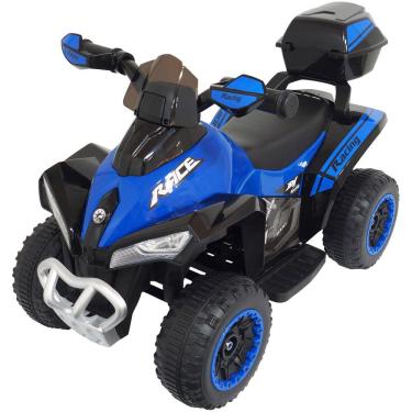 Imagem de Mini Quadriciclo Moto Elétrica Criança Infantil Bateria 6V Luz Som Bivolt Brinqway BW-129
