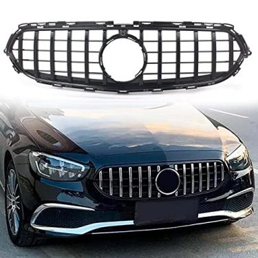 Imagem de FINMOKAL Para Benz Classe E W213 2021+ GT Grade do para-choque dianteiro guarnição da grade preta