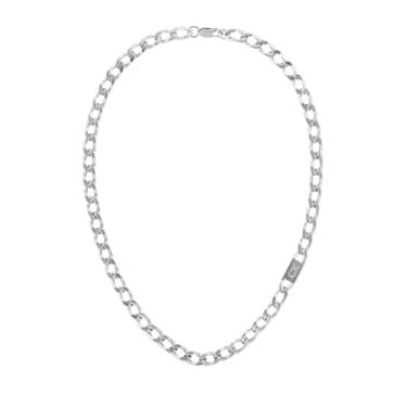 Imagem de Calvin Klein Jewelry Colar masculino com elos de corrente, Standard, Aço inoxidável, Sem Pedra Preciosa