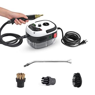 Imagem de Homesen um vapor 2500W portátil portátil limpador a vapor de alta temperatura pressurizado máquina de limpeza a vapor com cabeça de escova para móveis de cozinha banheiro carro