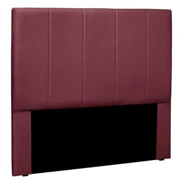 Imagem de Cabeceira Casal 1,40m Erza Veludo Vinho Gran Belo