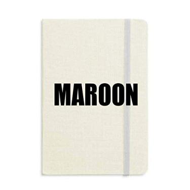 Imagem de Caderno com nome da cor marrom capa dura diário clássico A5 presente