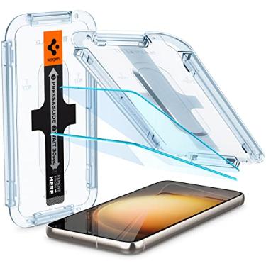 Imagem de Spigen Protetor de tela de vidro temperado [Glas.tR EZ Fit] projetado para Galaxy S23 (2023) [pacote com 2] - compatível com capas