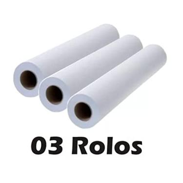 Imagem de Lençol Descartável Papel Hospitalar Maca 70x50 3 Rolo