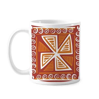 Imagem de Moinho de vento marrom Totems Civilização Antiga Caneca Cerâmica Café Porcelana