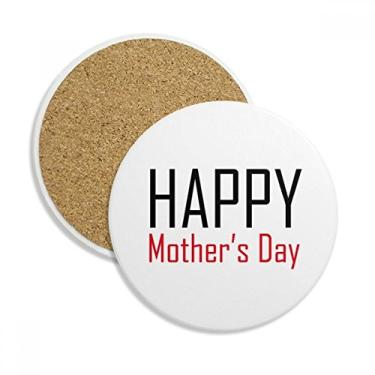 Imagem de Celebre o Dia das Mães Bênção Festival Porta-copos Caneca de mesa Pedra absorvente de proteção de mesa