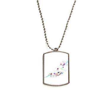 Imagem de DIYthinker Leaf Fire Balloon Hat Câmera Pintura Aquarela Corrente de Aço Inoxidável Pingente Dog Tag Colar Pet