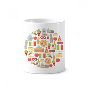 Imagem de Italy Suporte para caneta de escova de dentes romana A Torre Inclinada de Pisa Caneca de cerâmica com suporte para lápis