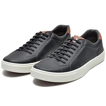 Imagem de Sapatenis Masculino Solado PVC Palmilha Gel Espumado Cadarço Elastico Moda Casual Confortavel Tamanho:44;Cor:Preto;Gênero:Masculino;Departamento BS:Esporte