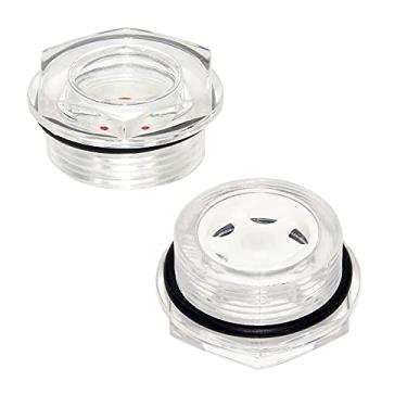 Imagem de Flyshop Acessórios para compressor de ar de plástico transparente roscado macho M22 x 1,5 com anel de vedação, 4 peças