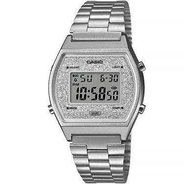 Imagem de Relógio CASIO VINTAGE feminino glitter prata B640WDG-7DF