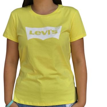 Imagem de T Shirt Levis Amarelo Logo Branco