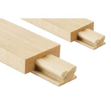 Imagem de 2 peças revestidas com cera, 55 cm, gaveta de madeira, trilho central clássico de madeira tradicional