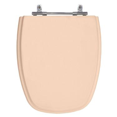 Imagem de Assento Sanitário Monte Carlo Rosa Floral Tampa para Vaso Deca de Madeira Laqueada - SB