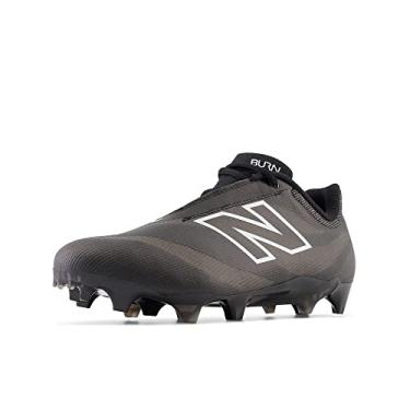 Imagem de New Balance Sapato de lacrosse unissex Burnx4, Preto/Blacktop, 10 Women/8.5 Narrow Men