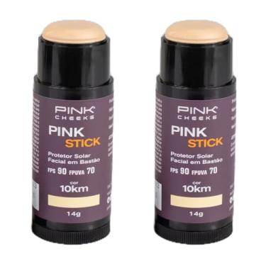 Imagem de Combo de 2 unidades de Pink Stick Protetor Solar Facial FPS90 FPUVA70 14g Pink Cheeks (10km)