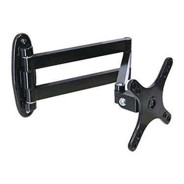 Imagem de Suporte de parede para TV Suporte de TV Suporte universal giratório para TV Suporte de parede LCD para monitor de parede Giratório universal telescópico ajustável (14-24 polegadas, preto)