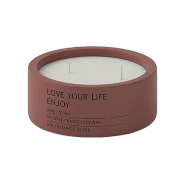 Imagem de 2 peças copo de vela de cerâmica minimalista e criativo nórdico para casa, vela de soja, copo vazio para casamento, jantar, festa-curta 6-OW-0238 aroma de groselha preta