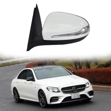 Imagem de Conjunto de espelho retrovisor de carro adequado para Mercedes Benz 2016-2020 W213 E200 E240 L260 L300 Espelho retrovisor lateral do motorista para acessórios Mercedes Benz dobrável elétrico, ponto
