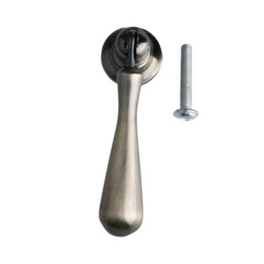 Imagem de Moderno simples cromo preto gota pingente armário de cozinha cômoda alça mancha níquel bronze gaveta tv armário sapato botão, bronze