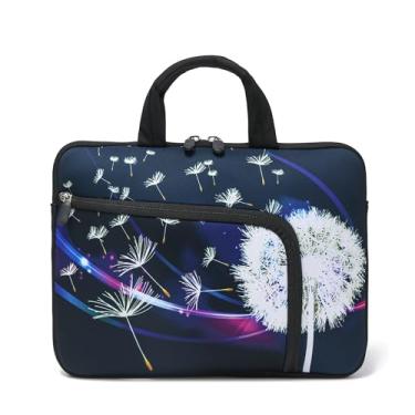 Imagem de Capa para laptop de 11,6 a 12,5 polegadas com dois bolsos - Chromebook, Ultrabook, notebook, tablet, capa de neoprene para homens e mulheres - Serve para Apple MacBook Air, Samsung, Acer, HP, Dell