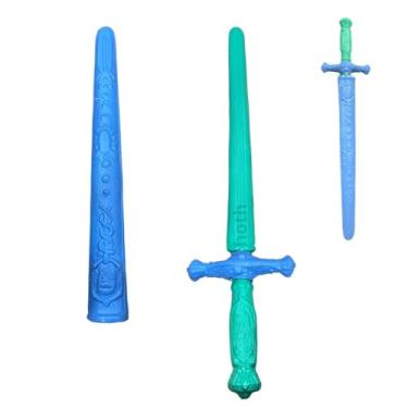 Imagem de Espada De Brinquedo Kit C/2 Grande Rei Medieval Infantil Menino com Bainha