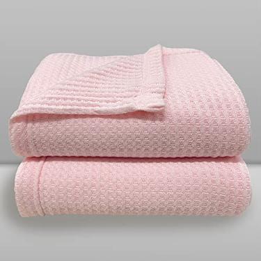 Imagem de Manta Donna Laço Bebê Termocelular Cubes Rosa Bebê