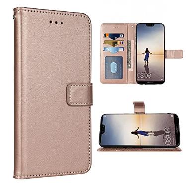 Imagem de FDCWTSH Compatível com Huawei Nova 3i Capa carteira alça de pulso cordão couro flip capa suporte suporte acessórios celulares capas de telefone para Huwai P Smart Plus PSmart+ Hwauei 3 i mulheres