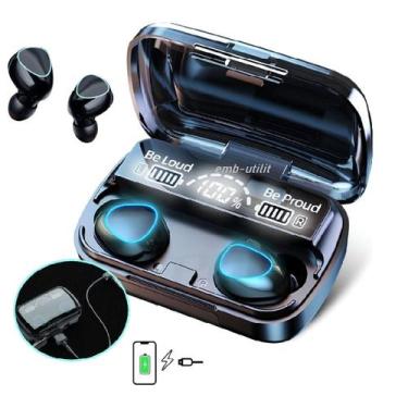 Imagem de Fone Bluetooth Sem Fio TWS Digital com Função Power Bank para Carregar