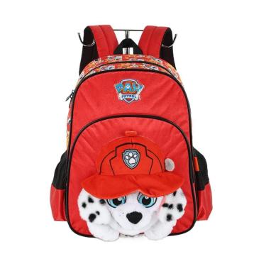 Imagem de Mochila de Costas Luxcel Patrulha Canina Vermelho