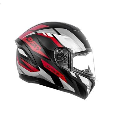 Imagem de Peels Capacete Moto Fechado Spike II BSN Preto Fosco/Vermelho 60