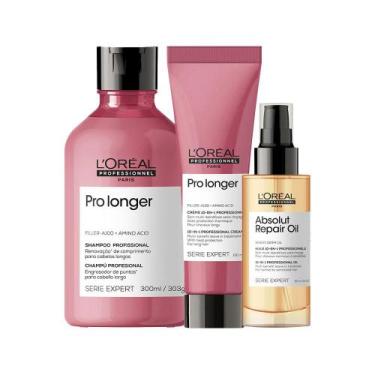 Imagem de Kit L'Oréal Professionnel Pro Longer -Sh+Leave-in+Sérum - Loréal Profe
