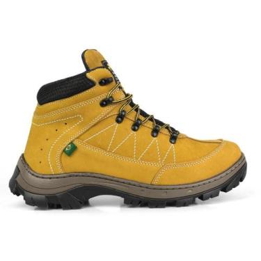 Imagem de Coturno Adventure Masculino Couro Confortável Trilha Macio - Bell Boot