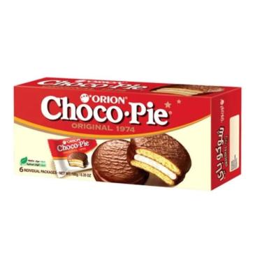 Imagem de Alfajor Chocopie Tradicional Orion c/ 6un 180g - Importado Coréia