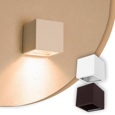 Imagem de Arandela 1 Facho/Foco Efeito Parede Externa/ Interna Pergolado Marrom 