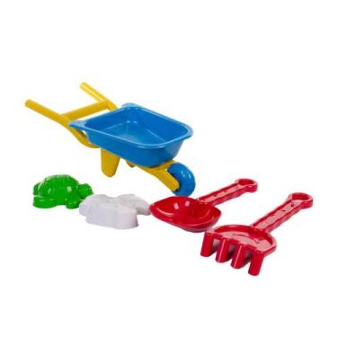 Imagem de Kit de Praia Carrinho de Mão Com Acessórios Sortidos Goal Kids