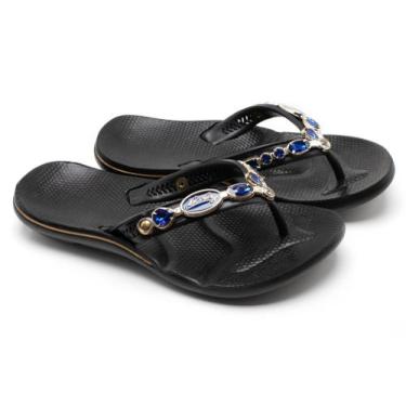 Imagem de Chinelo Feminino Barato Ortopédico Sandália Anti-Derrapante Vegano Com