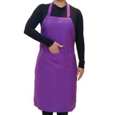 Imagem de Avental de Frente com bolso Oxford - Bazar Neves, Roxo