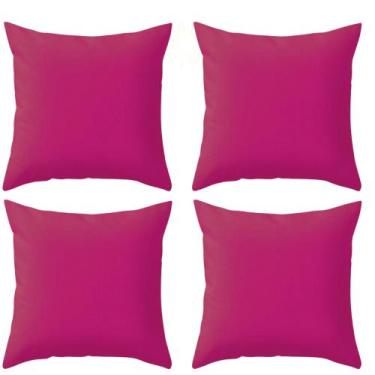 Imagem de Kit 4 Capas Lisas Varias Cores Para Sala Sofá Luxo - Gabi Flor, pinck
