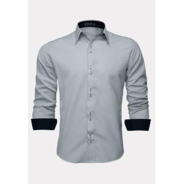 Imagem de Camisa Social Masculina Moda Maior Homens Plus Size - LORD FINESSE CAM