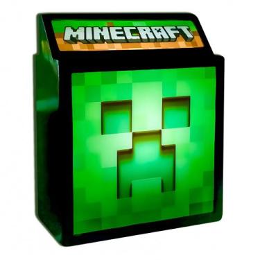 Imagem de Luminária Abajur Minecraft Creeper e Steve Decoração Geek - Sirius Gee
