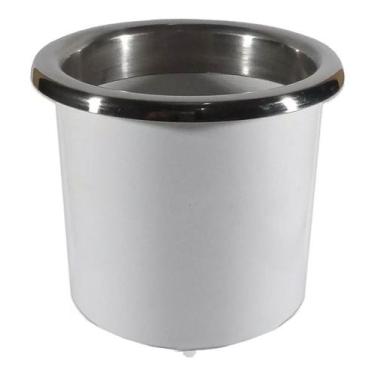 Imagem de Porta Copos de Embutir Em ABS Com Acabamento em Inox P/ Barcos Lanchas