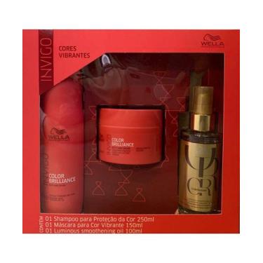 Imagem de Kit Shampoo 250ml e Máscara 150g Wella Brilliance Óleo Capilar Wella O