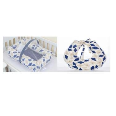 Imagem de Ninho Redutor Quadrado Com Mosquiteiro + Almofada De Amamentação - Vár