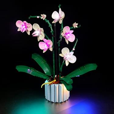 Imagem de Compatible with Lego Icons Orchid Flowers 10311, LED Light Kit for Lego Artificial Plant Decor Building Set Botanical Collection, Light up Your Flowers (Lights Only, No Models)
