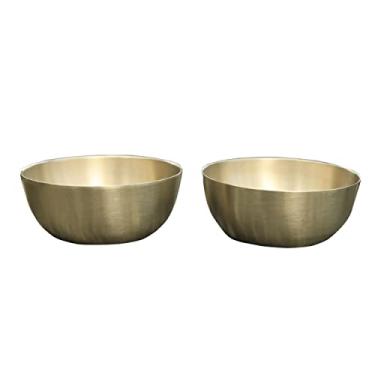 Imagem de Daddy Shoppe Tigelas de bronze ayurvédico (Kansa) - Conjunto de 2