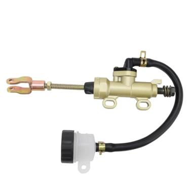 Imagem de WOOSTAR Cilindro mestre de freio de pé traseiro com reposição de reservatório de fluido para 50cc 70cc 90cc 110cc 125cc ATV Dirt Pit Bike Quad Dune Buggy Scooter