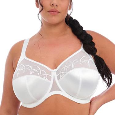 Imagem de Elomi Sutiã feminino plus size com aro com aro de bojo completo, branco, 36G Reino Unido/36I EUA, Branco, 38G
