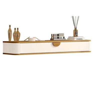 Imagem de Penteadeira Suspensa Buriti com 1 Gaveta - Loja DoceLar, Off White/Nat