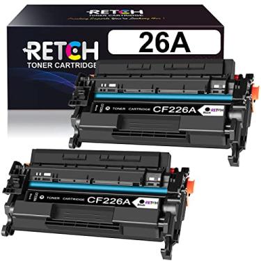 Imagem de Cartuchos de toner preto compatíveis RETCH para impressoras HP 26A CF226A 26X CF226X, funciona com Laserjet Pro M402dne M402dn M402n M402dw MFP M426fdw M426fdn (2 unidades)